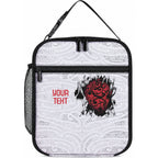 New Zealand Maori Heart Tribal Personalised Lunch Bag Polynesian Patterns