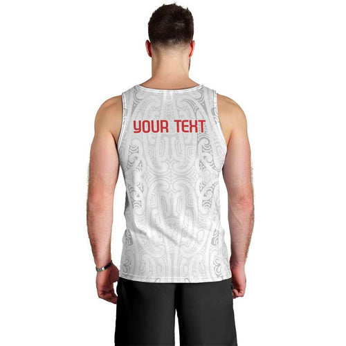 New Zealand Maori Heart Tribal Personalised Men Tank Top Polynesian Patterns