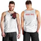 New Zealand Maori Heart Tribal Personalised Men Tank Top Polynesian Patterns