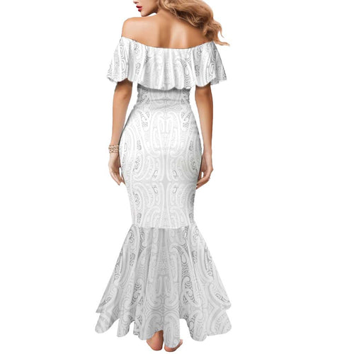 New Zealand Maori Heart Tribal Personalised Mermaid Dress Polynesian Patterns