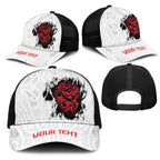 New Zealand Maori Heart Tribal Personalised Mesh Trucker Cap Polynesian Patterns
