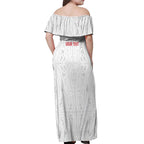 New Zealand Maori Heart Tribal Personalised Off Shoulder Maxi Dress Polynesian Patterns