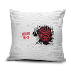 New Zealand Maori Heart Tribal Personalised Pillow Cover Polynesian Patterns