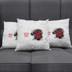 New Zealand Maori Heart Tribal Personalised Pillow Cover Polynesian Patterns