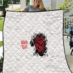 New Zealand Maori Heart Tribal Personalised Quilt Polynesian Patterns