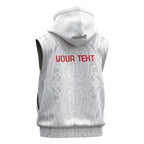 New Zealand Maori Heart Tribal Personalised Sleeveless Zip Hoodie Polynesian Patterns