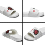 New Zealand Maori Heart Tribal Personalised Slide Sandals Polynesian Patterns