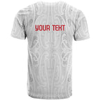 New Zealand Maori Heart Tribal Personalised T Shirt Polynesian Patterns