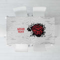 New Zealand Maori Heart Tribal Personalised Tablecloth Polynesian Patterns