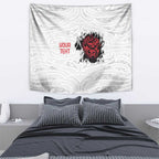 New Zealand Maori Heart Tribal Personalised Tapestry Polynesian Patterns
