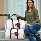 New Zealand Maori Heart Tribal Personalised Travel Bag Polynesian Patterns