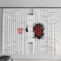 New Zealand Maori Heart Tribal Personalised Window Curtain Polynesian Patterns