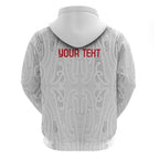 New Zealand Maori Heart Tribal Personalised Zip Hoodie Polynesian Patterns