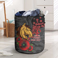 Brisbane Broncos ANZAC Personalised Laundry Basket Lest We Forget Poppy Camo