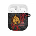 Brisbane Broncos ANZAC Personalised AirPods Case Lest We Forget Poppy Camo