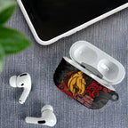 Brisbane Broncos ANZAC Personalised AirPods Case Lest We Forget Poppy Camo