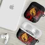 Brisbane Broncos ANZAC Personalised AirPods Case Lest We Forget Poppy Camo