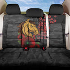 Brisbane Broncos ANZAC Personalised Back Car Seat Cover Lest We Forget Poppy Camo