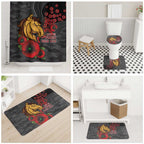Brisbane Broncos ANZAC Personalised Bathroom Set Lest We Forget Poppy Camo