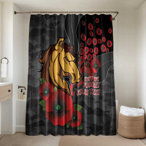 Brisbane Broncos ANZAC Personalised Bathroom Set Lest We Forget Poppy Camo