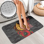 Brisbane Broncos ANZAC Personalised Bathroom Set Lest We Forget Poppy Camo