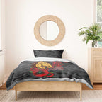 Brisbane Broncos ANZAC Personalised Bedding Set Lest We Forget Poppy Camo