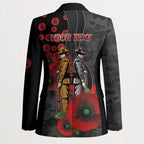 Brisbane Broncos ANZAC Personalised Blazer Lest We Forget Poppy Camo