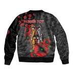 Brisbane Broncos ANZAC Personalised Bomber Jacket Lest We Forget Poppy Camo