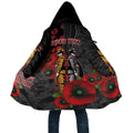 Brisbane Broncos ANZAC Personalised Cloak Lest We Forget Poppy Camo