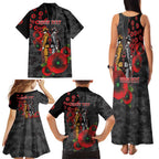 Brisbane Broncos ANZAC Personalised Family Matching Tank Maxi Dress and Hawaiian Shirt Lest We Forget Poppy Camo