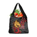 Brisbane Broncos ANZAC Personalised Grocery Bag Lest We Forget Poppy Camo