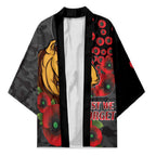 Brisbane Broncos ANZAC Personalised Kimono Lest We Forget Poppy Camo