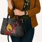 Brisbane Broncos ANZAC Personalised Leather Bag Lest We Forget Poppy Camo