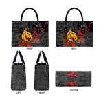 Brisbane Broncos ANZAC Personalised Leather Bag Lest We Forget Poppy Camo