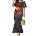 Brisbane Broncos ANZAC Personalised Mermaid Dress Lest We Forget Poppy Camo