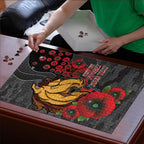 Brisbane Broncos ANZAC Personalised Puzzle Lest We Forget Poppy Camo