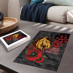 Brisbane Broncos ANZAC Personalised Puzzle Lest We Forget Poppy Camo