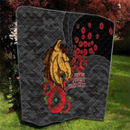 Brisbane Broncos ANZAC Personalised Quilt Lest We Forget Poppy Camo