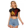 Brisbane Broncos ANZAC Personalised Raglan Cropped T Shirt Lest We Forget Poppy Camo
