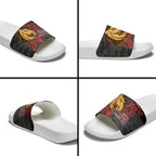 Brisbane Broncos ANZAC Personalised Slide Sandals Lest We Forget Poppy Camo
