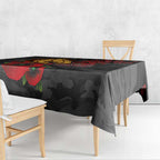 Brisbane Broncos ANZAC Personalised Tablecloth Lest We Forget Poppy Camo