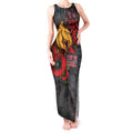 Brisbane Broncos ANZAC Personalised Tank Maxi Dress Lest We Forget Poppy Camo