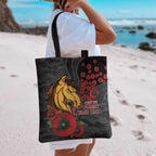 Brisbane Broncos ANZAC Personalised Tote Bag Lest We Forget Poppy Camo
