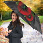 Brisbane Broncos ANZAC Personalised Umbrella Lest We Forget Poppy Camo