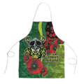 Canberra Raiders ANZAC Personalised Apron Lest We Forget Poppy Camo