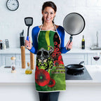 Canberra Raiders ANZAC Personalised Apron Lest We Forget Poppy Camo
