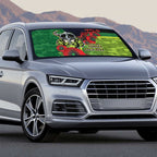 Canberra Raiders ANZAC Personalised Auto Sun Shade Lest We Forget Poppy Camo