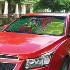 Canberra Raiders ANZAC Personalised Auto Sun Shade Lest We Forget Poppy Camo