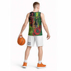 Canberra Raiders ANZAC Personalised Basketball Jersey Lest We Forget Poppy Camo