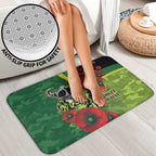 Canberra Raiders ANZAC Personalised Bathroom Set Lest We Forget Poppy Camo